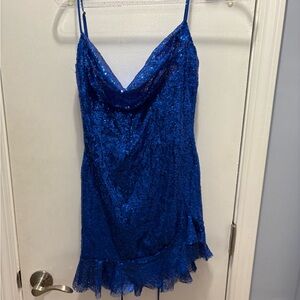 Lucy in the Sky Royal Blue Sequin Dress